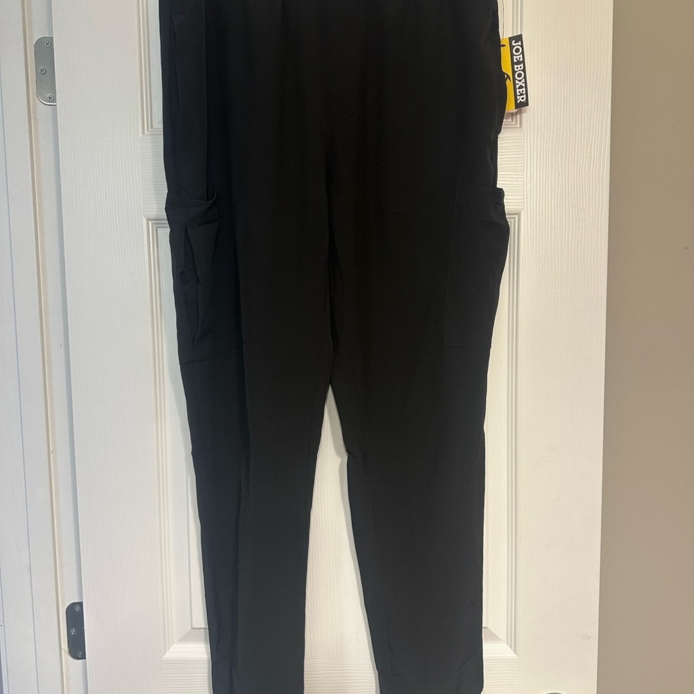 Joe Boxer Black scrub pants